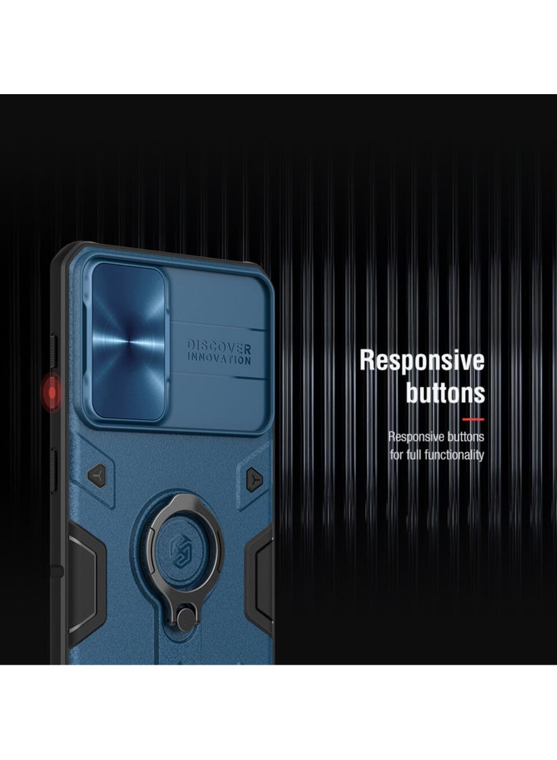 Nillkin CamShield Armor Cover Case Designed For Samsung Galaxy S21 Plus - Blue - Image 5