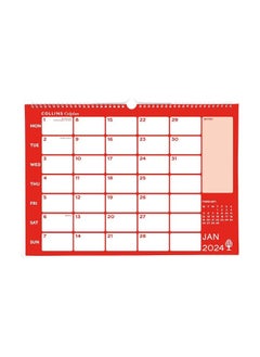 Collins Debden Collins Colplan 2025 Diary A3 Wiro Monthly Memo Calendar - Business Planner and Organiser - January to December 2025 Diary - Monthly - - CMC-25 Red/Blue