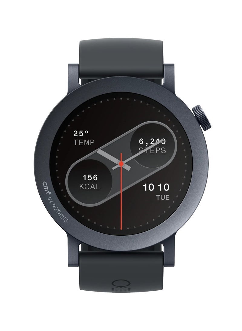 CMF Watch Pro 2 Smartwatch for Men Women, Fitness Tracker with Heart Rate, SpO₂ Monitoring,120 Sports Model, Bluetooth Calls with AI Noise Reduction, IP68 Waterproof with GPS for Android IOS Dark Grey - Image 1