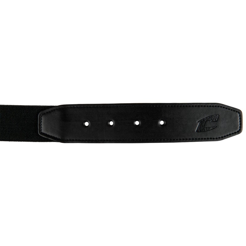 CHAMPRO Standard Baseball Belt with Leather Tab, Black, Adult 1-1/2" - Image 2