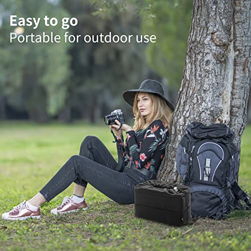 Koolertron Shockproof Camera Photo Bag for SLR TLR Camera Insert Partition Padded Case,Can be Put Directly Into the SLR Camera Bag With Freely Adjustable Compartment - Image 2