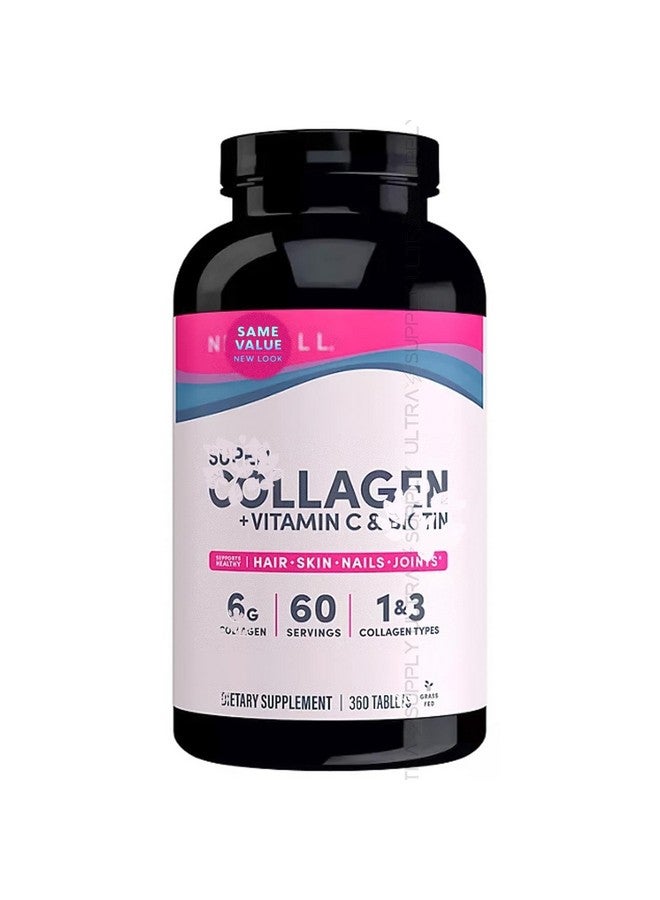 Super-Collagen + Vitamin C & Biotin (360ct.) for Healthy Skin, Hair, Nails & Joint Support - Image 1
