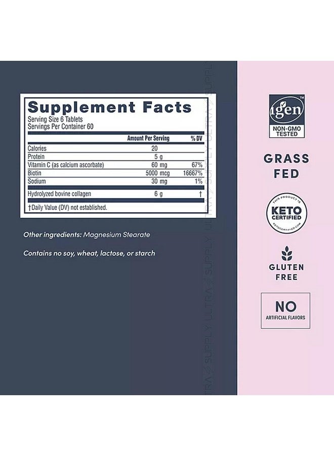 Super-Collagen + Vitamin C & Biotin (360ct.) for Healthy Skin, Hair, Nails & Joint Support - Image 2