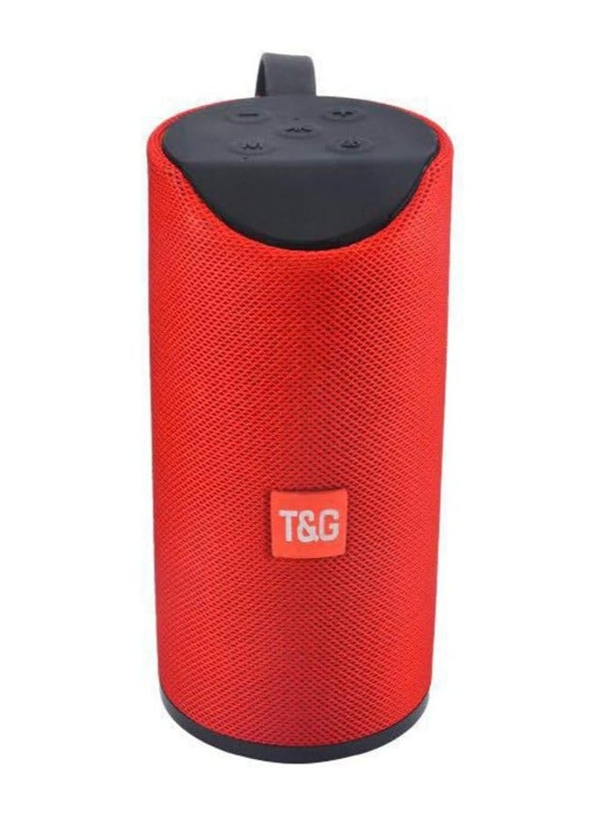 TG113 Portable Outdoor Bluetooth Speaker Wireless Compatible with Mini TF Card and USB Connection red - Image 1