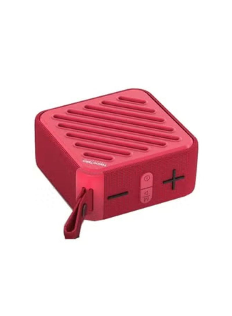 هينو تيكو مكبر صوت صغير محمول لاسلكي S28 مزود بتقنية البلوتوث - تصميم صغير الحجم، صوت عالي الجودة، اتصال سهل، مناسب للسفر، متين وقابل للحمل - أحمر - Image 1