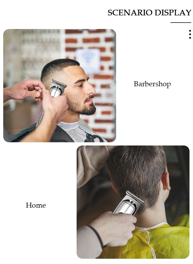 DUNISO Hair Clippers Electric with 6 Kinds of Positioning Combs Turbo Motor Hair Cutting Kit Pro Mens Clippers for LED Display Cordless Rechargeable Hair Trimmer Set Professional Barbers Grooming Kit - Image 5