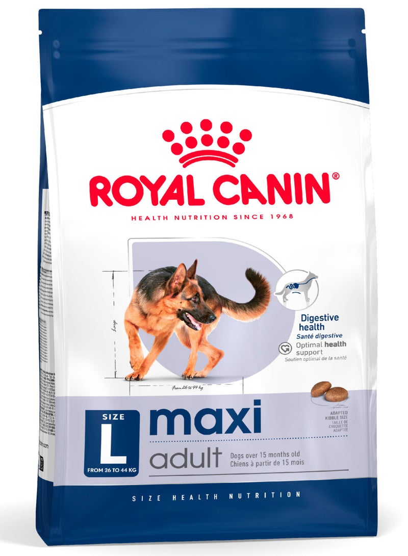 رويال كانين طعام رويال كانين الجاف للكلاب البالغة من سلالة ماكسي (15 شهرًا فأكثر ووزن 26-44 كجم)، 15 كجم - Image 1
