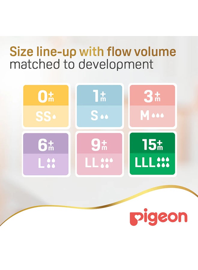 pigeon Pack Of 2 Softouch Wide Neck Nipples (Ss), Round Hole, Bpa And Bps Free - Image 5