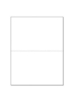 Next Day Labels Letter Size White Perforated Blank Post Card Cardstock 75 Lb Cover Stock (203 Gsm) 2 Per Page Cards Measure 8.5" X 5.5" Inkjet Laser Compatible 250 Sheets 500 Cards  - Image 1