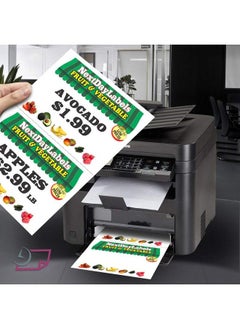 Next Day Labels Letter Size White Perforated Blank Post Card Cardstock 75 Lb Cover Stock (203 Gsm) 2 Per Page Cards Measure 8.5" X 5.5" Inkjet Laser Compatible 250 Sheets 500 Cards  - Image 4