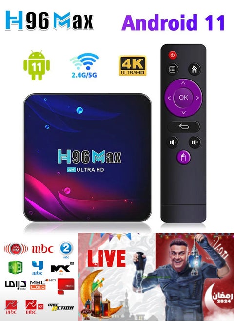 Android 11.0 Smart TV box Internet Receiver Home Media Player