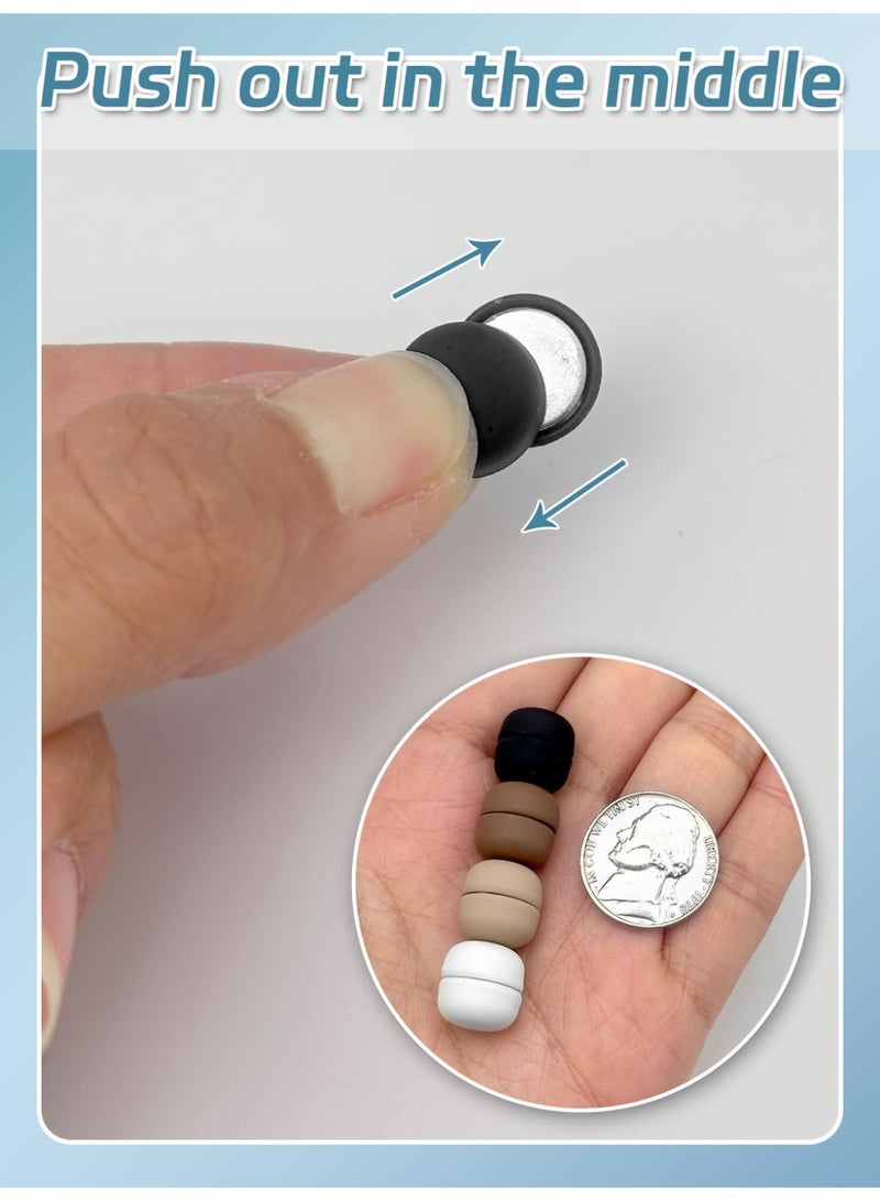 ١٢ زوجًا من دبابيس الحجاب المغناطيسية القوية بدون دبابيس للنساء، دبابيس مغناطيسية متعددة الاستخدامات لربط الحجاب والقمصان والفساتين والملابس. - Image 2