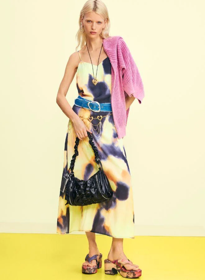 DESIGUAL Medium ruched bag