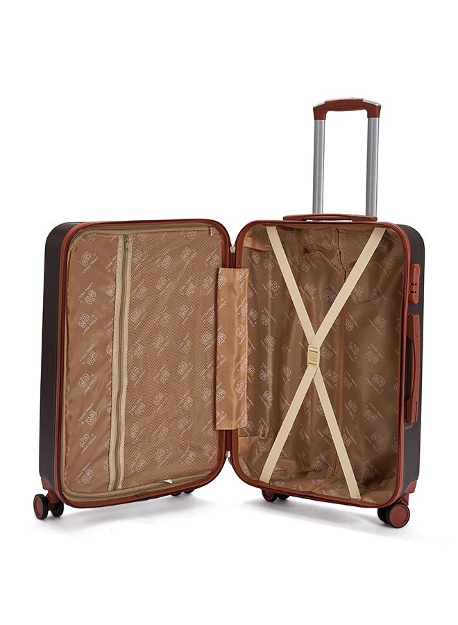 LIMRA Cabin Carry Check-In Luggage Trolley Size 20 inch Coffee - Image 5