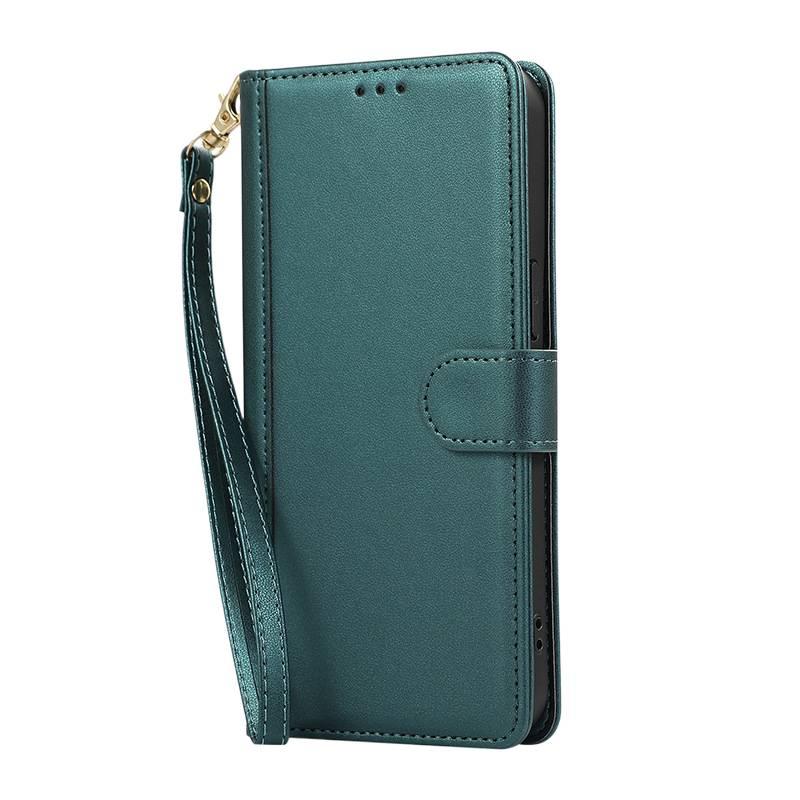 غطاء هاتف | مقاوم للصدمات لـ Samsung Galaxy S20 Plus | حامل بطاقات | أخضر ملمس جلد - Image 1