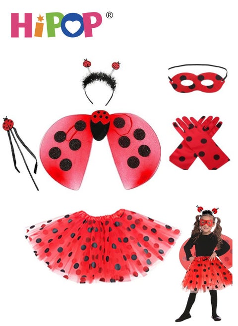 Ladybug Costume for Girls,Role Cosplay for Party