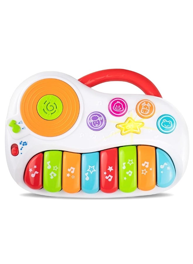 KiddoLab Musical Piano Toy for 1-3 Years Old Toddlers with Keyboard Note, DJ Mixer and Light-Up Buttons - Educational and Fun for Both Boys and Girl  - Image 3