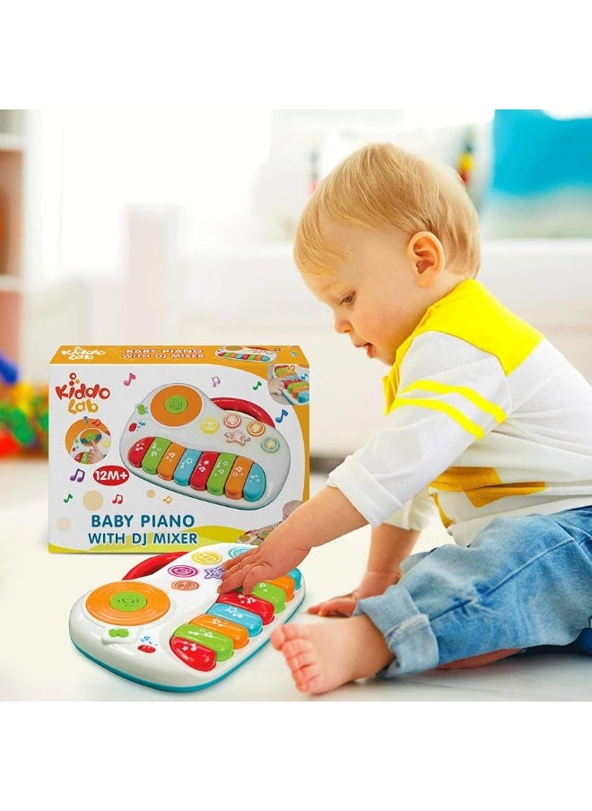 KiddoLab Musical Piano Toy for 1-3 Years Old Toddlers with Keyboard Note, DJ Mixer and Light-Up Buttons - Educational and Fun for Both Boys and Girl  - Image 5