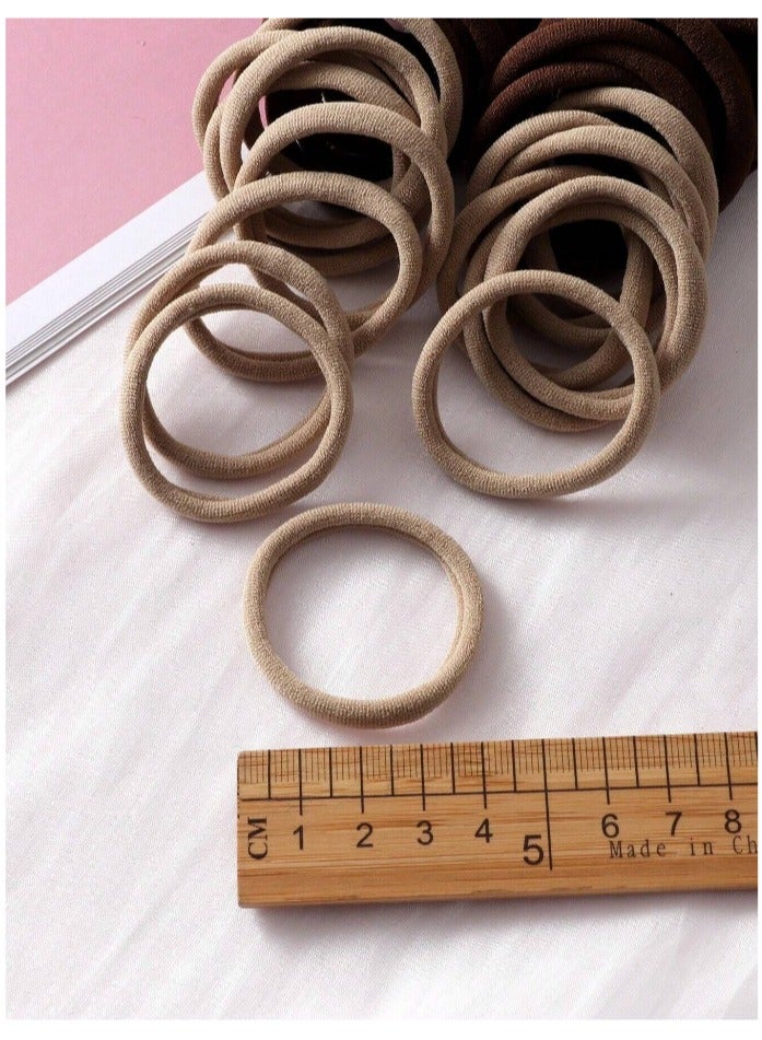 50pcs Daily Practical Casual Hair Ties For Girls, Daily Life Headbands Ponytail Holders - Image 2