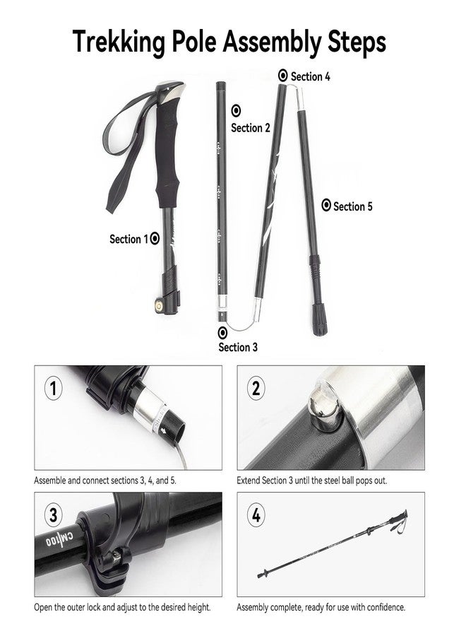 بردوس عصي المشي الخفيفة والقابلة للتعديل من باردوس (عصا واحدة) - مناسبة للمشي والتنزه والسفر للرجال والنساء والمتنزهين وحاملي الحقائب وكبار السن - Image 2