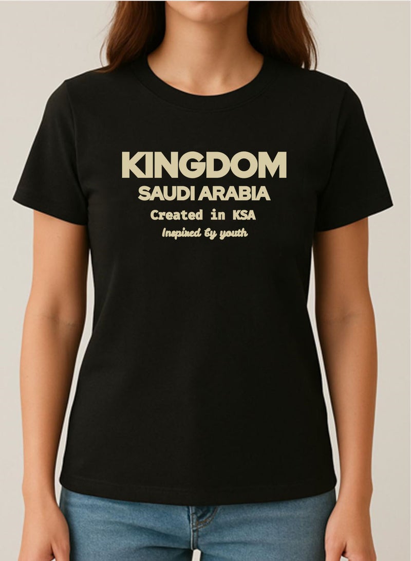 LOWHA Cotton T-Shirt for Saudi National Day or Everyday Saudi Pride Wear for Women & Men - Image 3