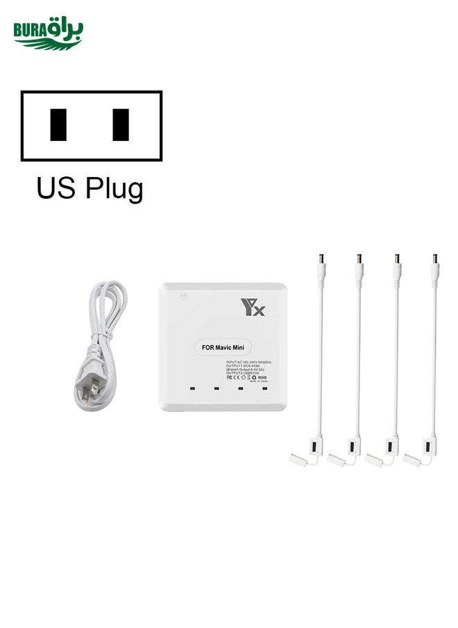 For DJI Mavic Mini Charger Battery USB 6 in 1 Hub Intelligent Battery Controller Charger, Plug Type:US Plug