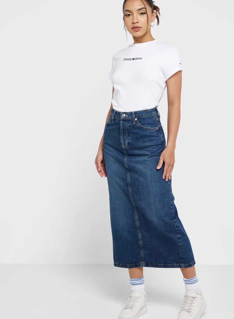 TOMMY JEANS Crew Neck Logo T-Shirt