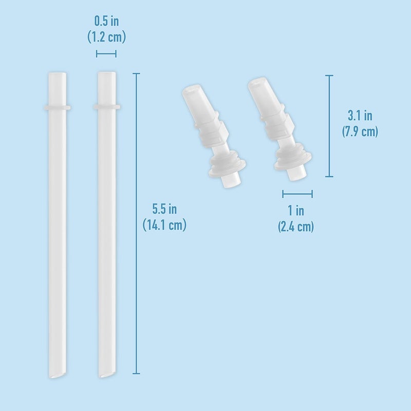 Bentgo Bentgo Kids Water Bottle Replacement Straws  2Pack of Reusable LeakProof  BPAFree SafeSip Straws  Valves for Bentgo Water Bottles BGKDCP  - Image 4