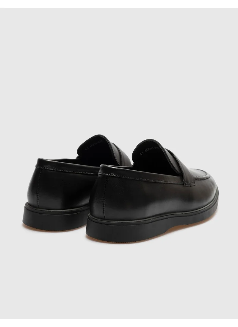 Cabani Leather Black Men's Casual Shoes