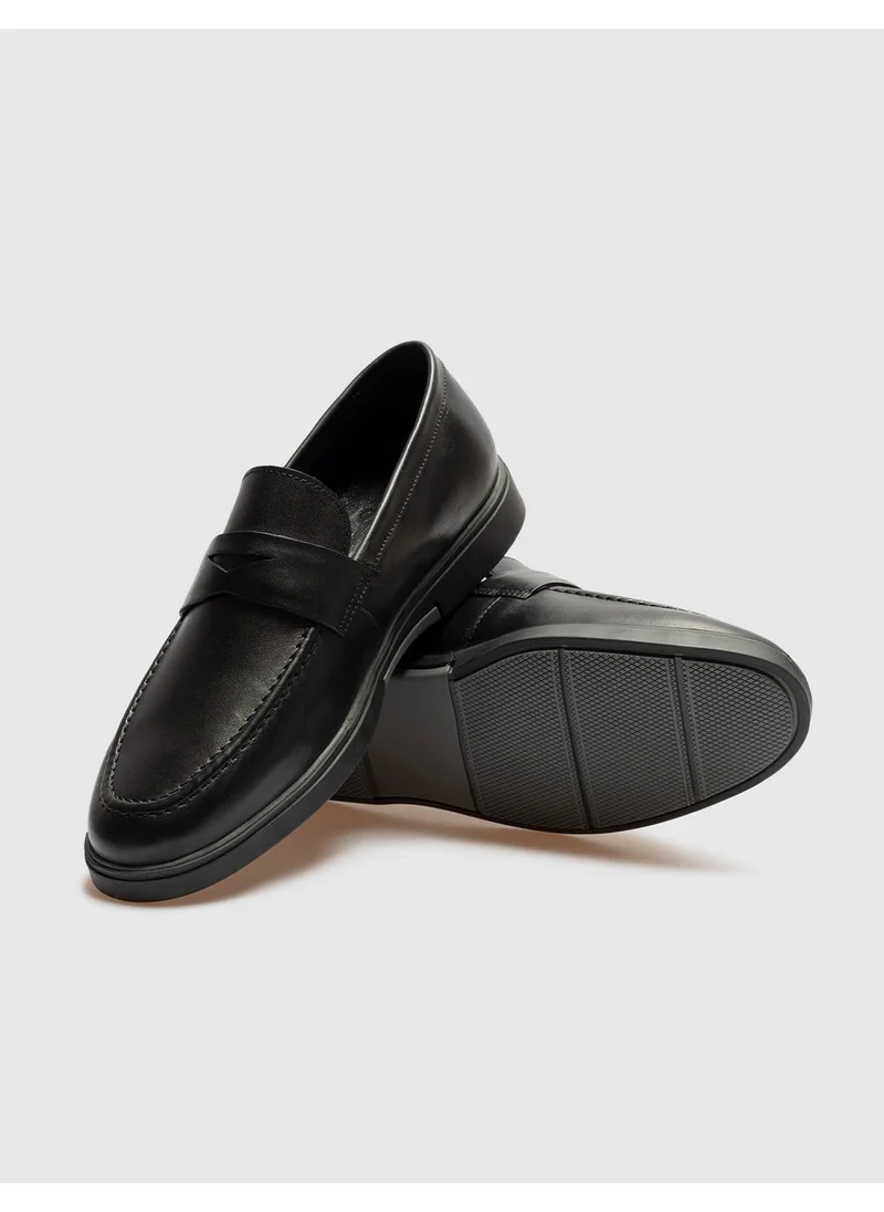 Cabani Leather Black Men's Casual Shoes