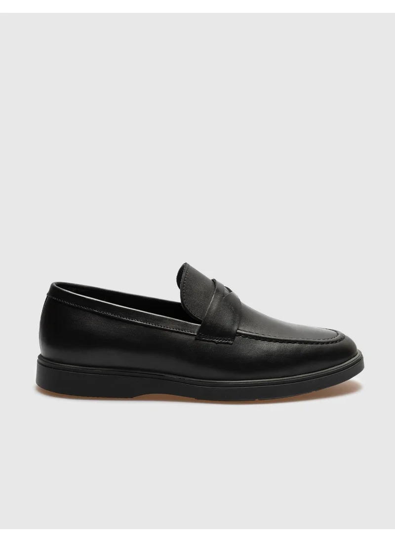 كاباني Leather Black Men's Casual Shoes