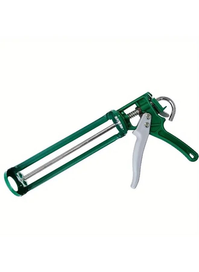 1PC Dark Green Caulking Gun For Glass Adhesive Automatic Glue Cutting Labor Saving Tool - Image 1