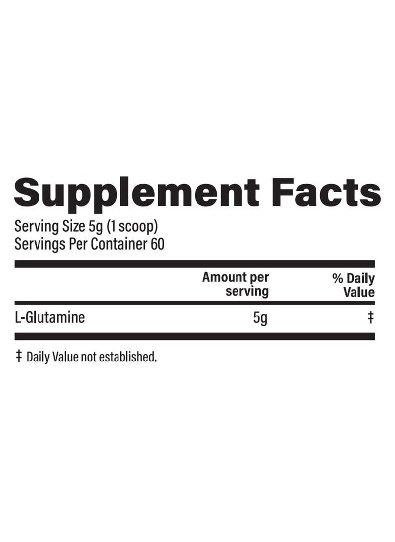 Muscle Bolt - Pure Glutamine Powder Supplement For Muscle Recovery, Unflavored 300g - Image 1