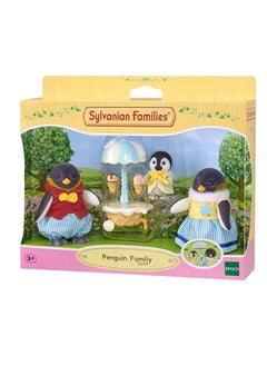 Epoch Sylvanian Families Penguin Family Playset - Complete Family Doll Set with Penguins for Dollhouses  - Image 1