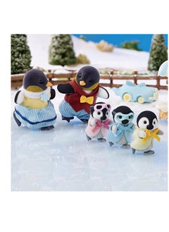 Epoch Sylvanian Families Penguin Family Playset - Complete Family Doll Set with Penguins for Dollhouses  - Image 2