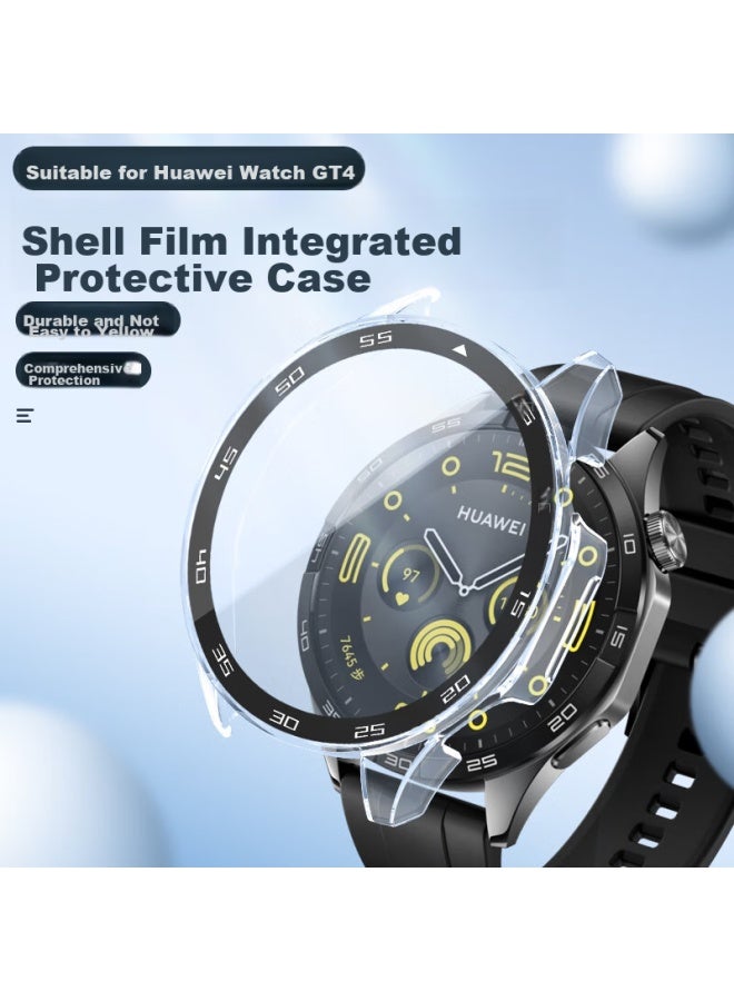 Tinker Xiaopijiang Compatible With Huawei Watch Gt5 Protective Case, Tempered Glass Screen Protector, High-definition Touch-sensitive, Huawei Watch Gt5 Protective Film Case, Integrated Women's Watch Case, 41mm Dial - Image 2