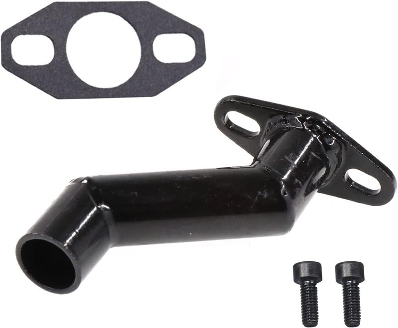 JRL 32mm-40mm Black Offset Intake Manifold and Gasket for 49cc 66cc 80cc Motorized Bike Motorised Bicycle (Black) - Image 5