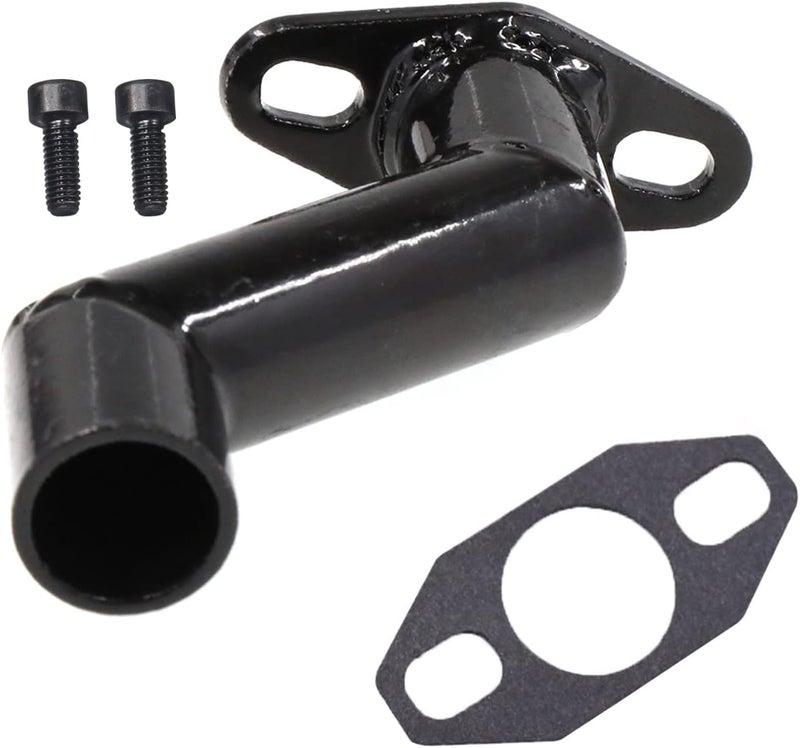 JRL 32mm-40mm Black Offset Intake Manifold and Gasket for 49cc 66cc 80cc Motorized Bike Motorised Bicycle (Black) - Image 4