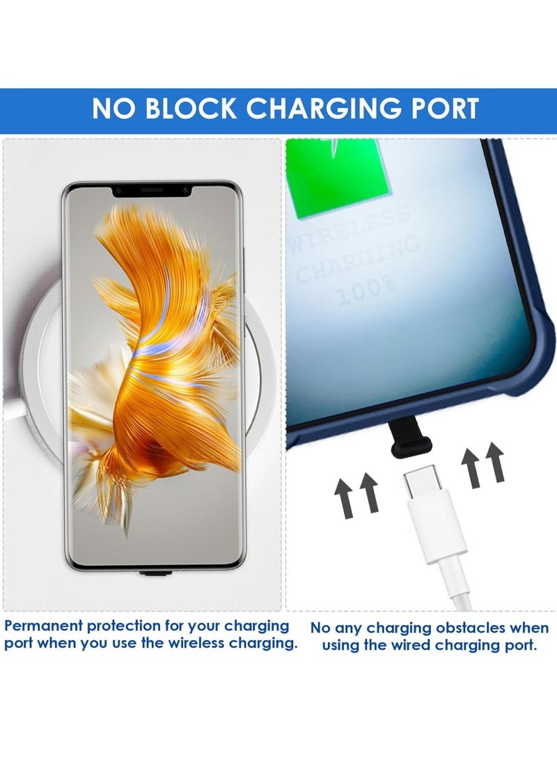 OMEVE 4 Packs Type-C Dust Plugs, Black Silicone USB C Port Protectors for Laptops, Smartphones. - Image 2