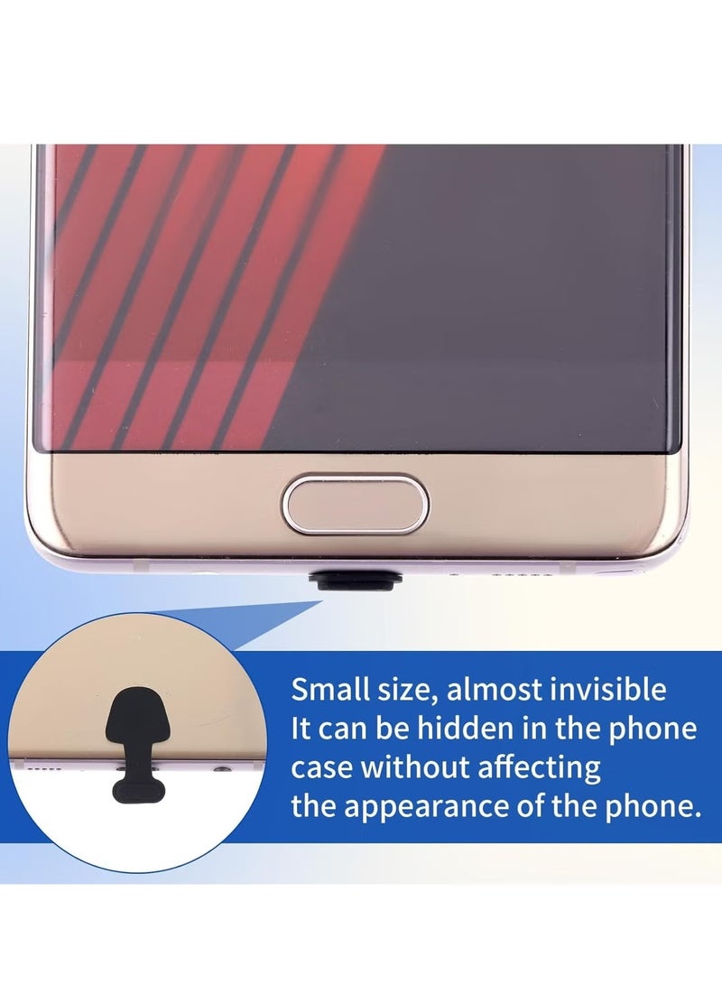 OMEVE 4 Packs Type-C Dust Plugs, Black Silicone USB C Port Protectors for Laptops, Smartphones. - Image 4