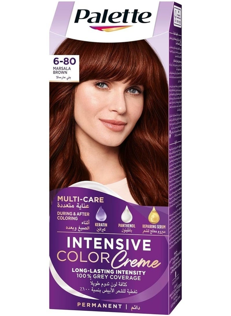 palette colour Palette Intensive Color Cream 6 - 80 Marsala Brown 110 ml 