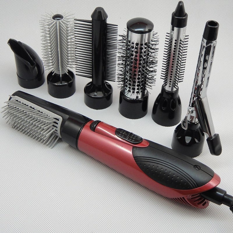 general 700W High-Power Hair Dryer Comb Set Red + Black