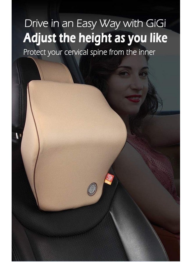 Gigi (G-1602) Gigi Memory Foam Car Neck Pillow Car Headrest, Head Pillow, Rest Pillow, Protect Neck (Brown) - Image 2