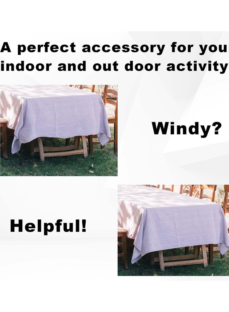 Excefore 20pcs Plastic Tablecloth Clips, Adjustable Tablecloth Clips Table Cloth Fixing Table Cloth Holder Clips Transparent Picnic Tablecloth Clamps for Indoor Outdoor - Image 3