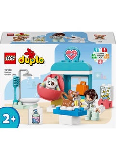LEGO Duplo Town Visit To The Vet Clinic Toy 10438 Building Toy Set (28 Pieces)  - Image 3