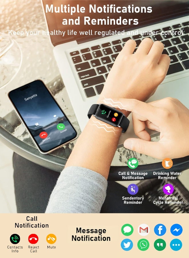 Non-invasive blood glucose measurement smart watch bracelet, heart rate, blood pressure, blood oxygen and body temperature measurement watch bracelet, NFC access control smart bracelet - Image 4