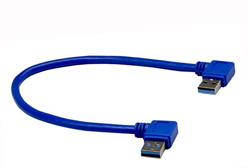 zdyCGTime 30cm USB 3.0 A Male 90 Degree Right Angle to Male Left Angled Extension Cable - Image 5