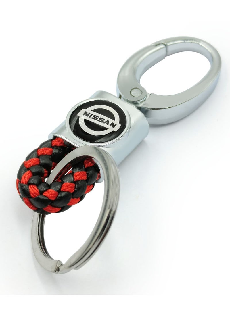 Nissan Car Keychain NISSAN Logo Keychain Lobster Claw Clasp Key Chain  - Image 1