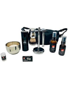 .B.S Gbs Shaving Gift Set With Safety Razor Bowl Shaving Soap Shaving Brush And Stand Pre Shave Oil After Shave Balm And Toiletry Bag - pzsku/Z781FBBFD17CCF633D7D8Z/45/_/1696072276/91b61782-72c3-4e87-89a4-46b3acf93732