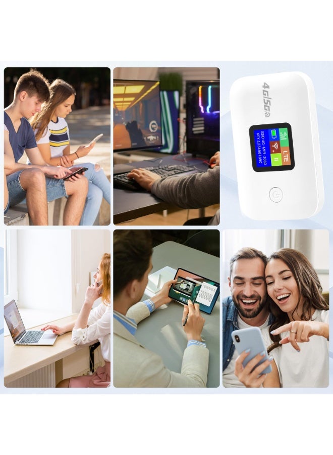 العربية: جهاز راوتر واي فاي 4G LTE محمول، نقطة اتصال صغيرة مع فتحة بطاقة SIM، سرعة 150Mbps، بطارية 3000mAh، واجهة Type-C، يدعم 8–10 مستخدمين - Image 5